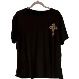 Christian Black T-shirt Size 1X